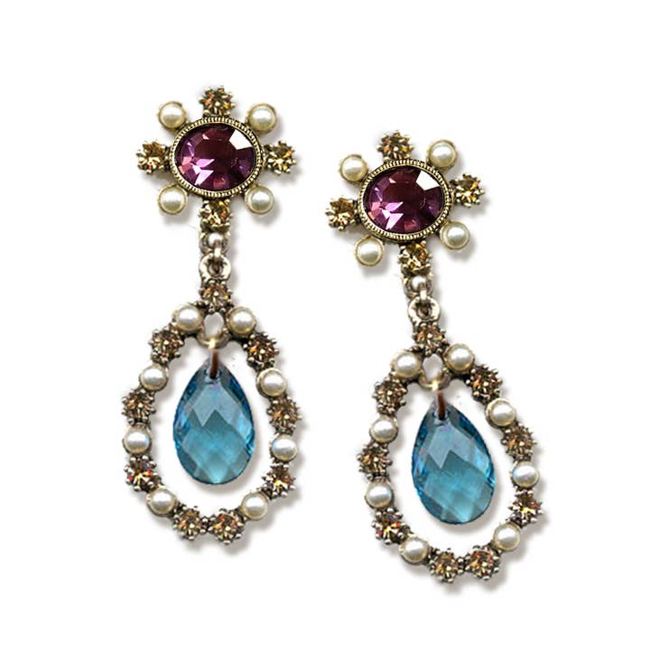 Sweet Romance Jewelry - Wholesale Pendant/Charm Necklace - French Regency Royal Tourmaline Necklace N5314