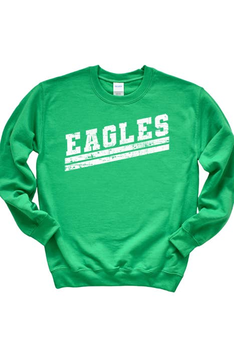 Wildberry Waves - Wholesale Graphic Sweatshirt - Women's - Eagles Stripe Sweatshirt0