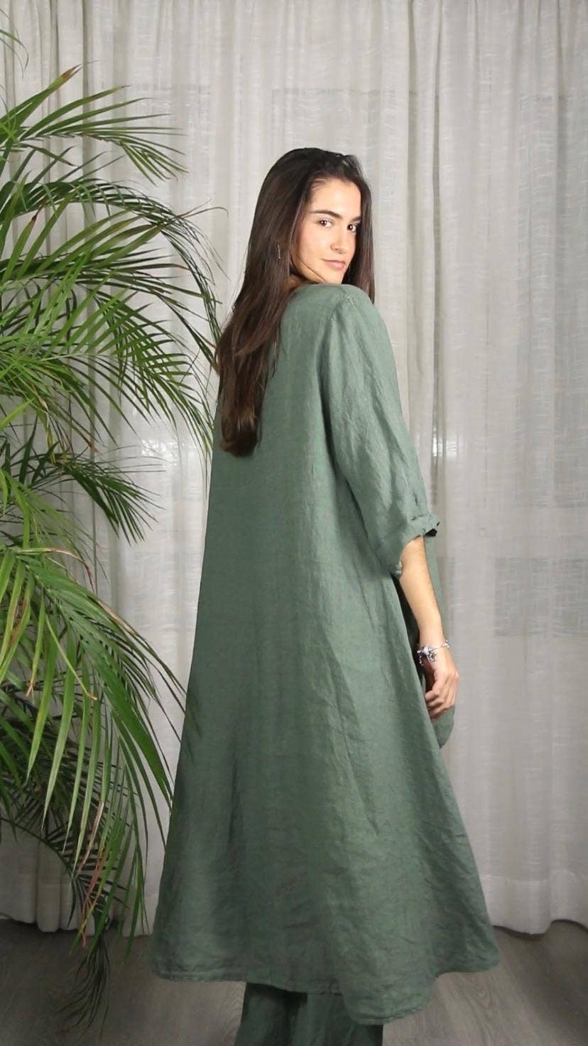 Linen & More – wholesale Top & pants set (NOT Loungewear) – Women's – REF 17261 SET BLOUSE AND LINEN PANTS 100%6