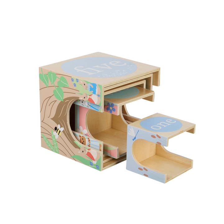 Orange Tree Toys - Venta al por mayor Juguete de madera - Niños - Cubos apilables de madera Peter Rabbit™