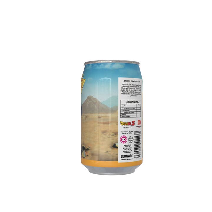 Kawaji - Wholesale Soda/Carbonated Drink - Dragon Ball Z Goku Orange Flavour Soda Can 330ml