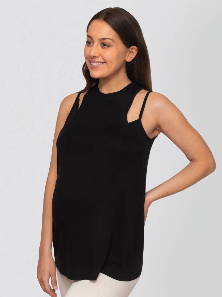 essential singlet - black for wholesale by úton