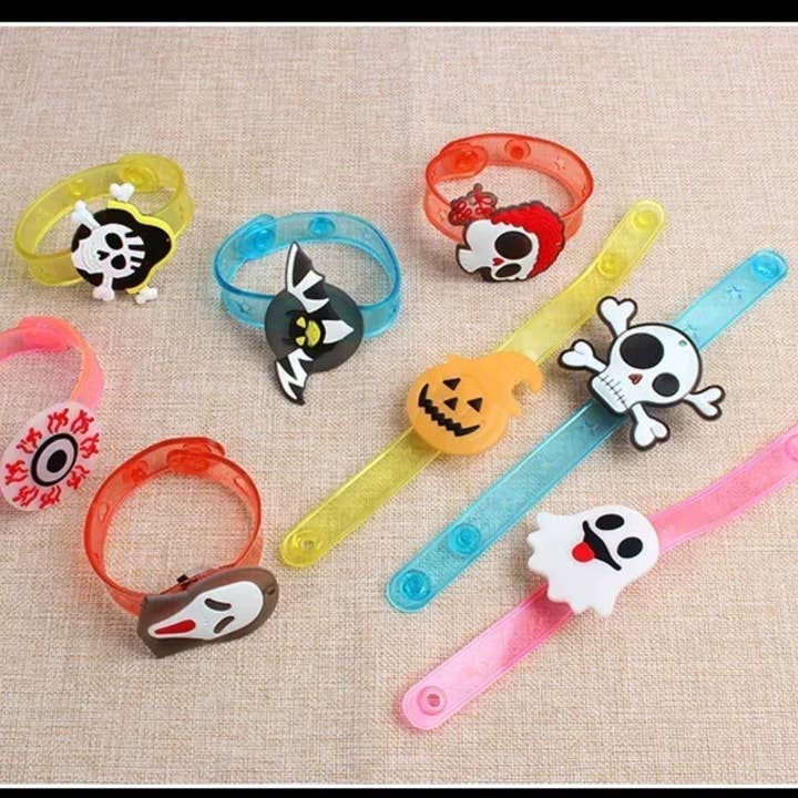 Buddha Ayurveda – wholesale Light-up toy – Kids & baby – Halloween LED Light Up Bracelet Flashing Wristband-Assorted2
