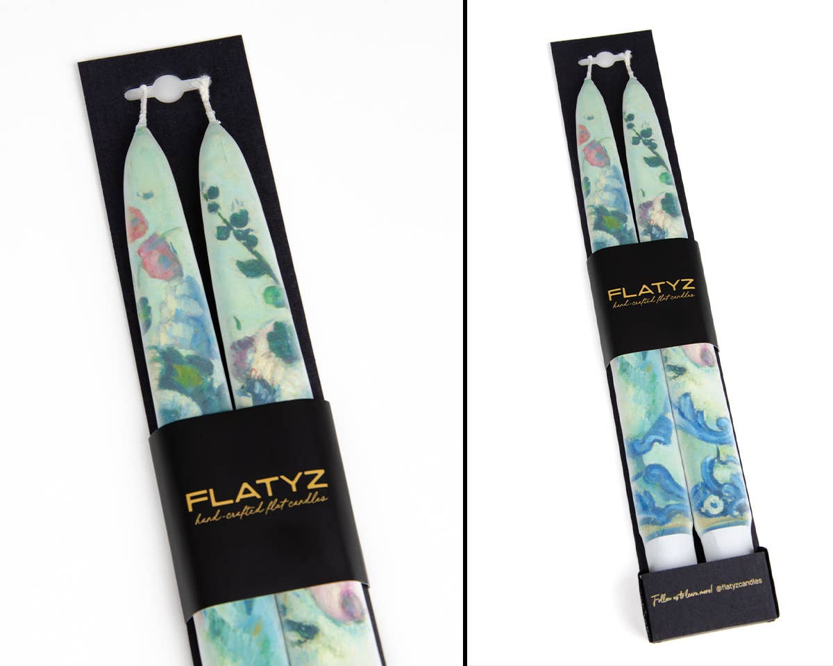 Flatyz Candles - Wholesale Tapered Candle/Candlestick - Taper Candles - Flowers in a Rococo Vase, Paul Cezanne3
