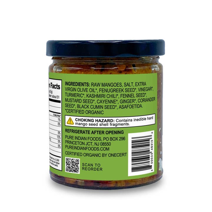 Pure Indian Foods - Wholesale Pickled vegetables - Indian Raw Mango Pickle - Limited Edition, Seasonal - 9 oz5