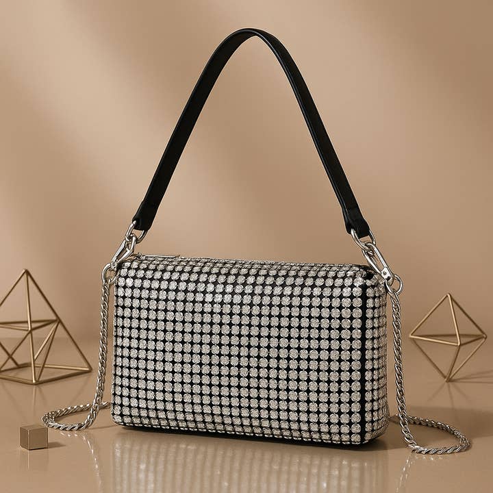 19CM Silver Vera May Evening Handbag for wholesale by VeraMay