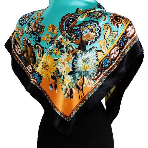 ASSORTED Filigree Brocade Print Chiffon Satin Polyester for wholesale on Faire2