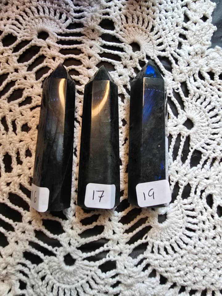 Labradorite Towers for wholesale by Chaotic Crystal Chick Co.