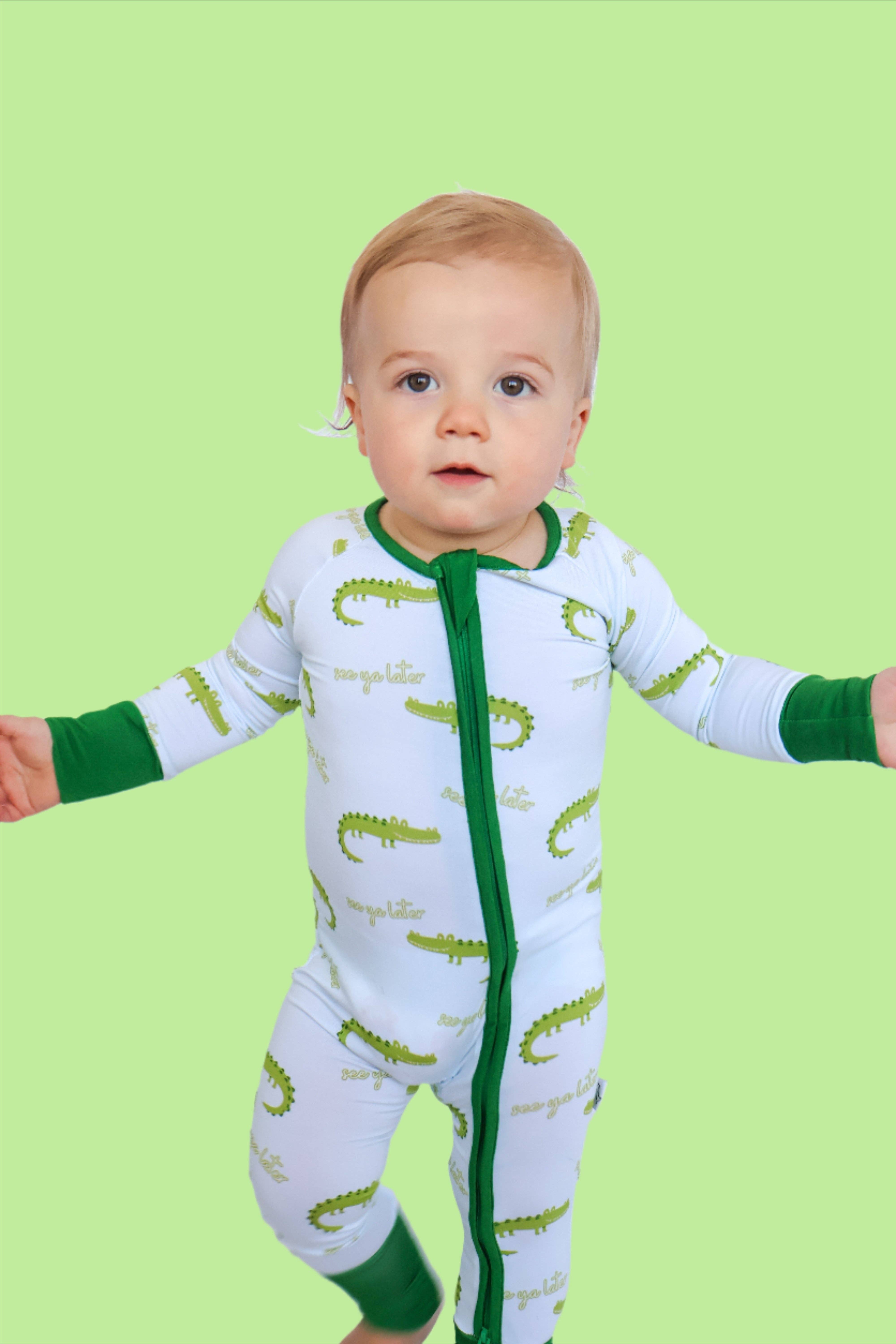 Sleepy Ducks - Wholesale Sleepsuit - Baby - See Ya Later Alligator Bamboo Romper
