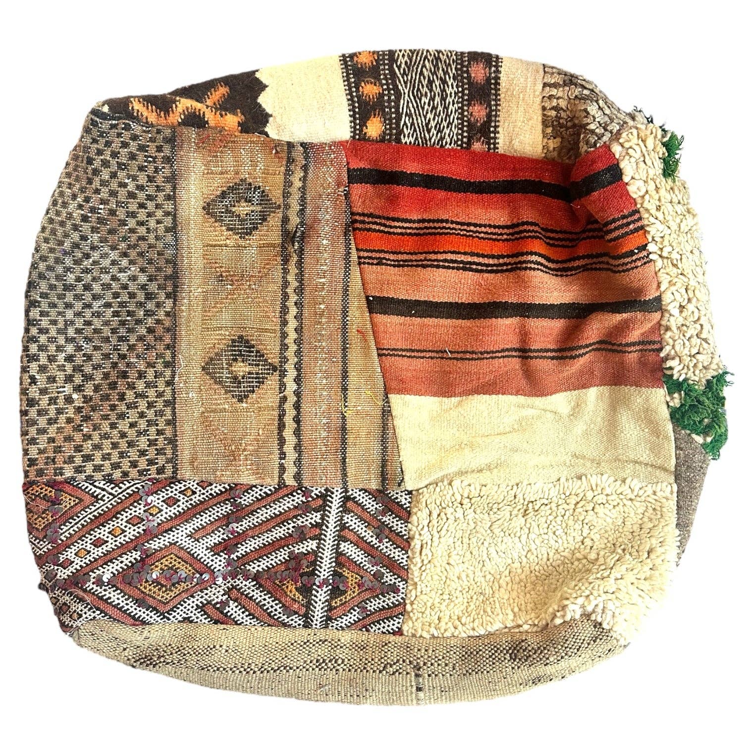 SOUK in the CITY - Wholesale Pouf - UNIQUE Upcycled Berber Poufs - PATCHWORK6