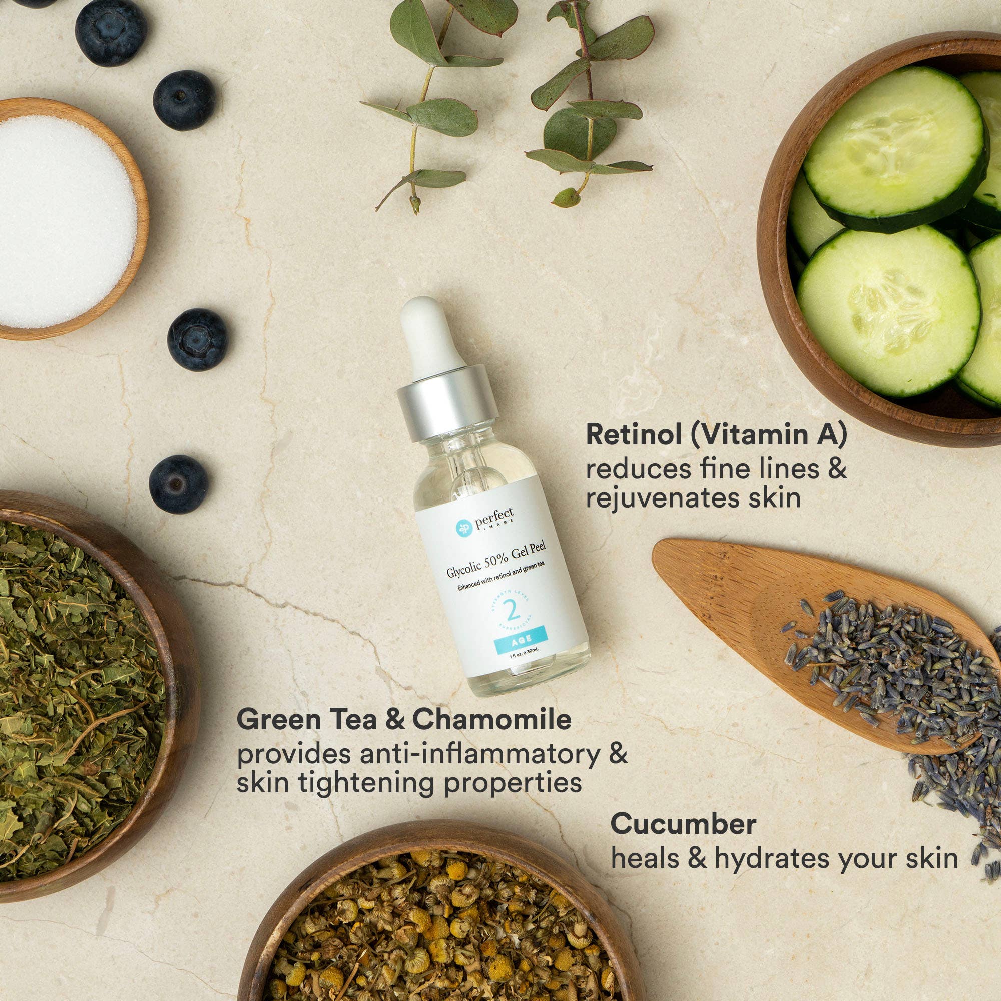 Perfect Image – wholesale Ansiktspeeling – Glykolsyra 50 % gelpeeling - nivå 28