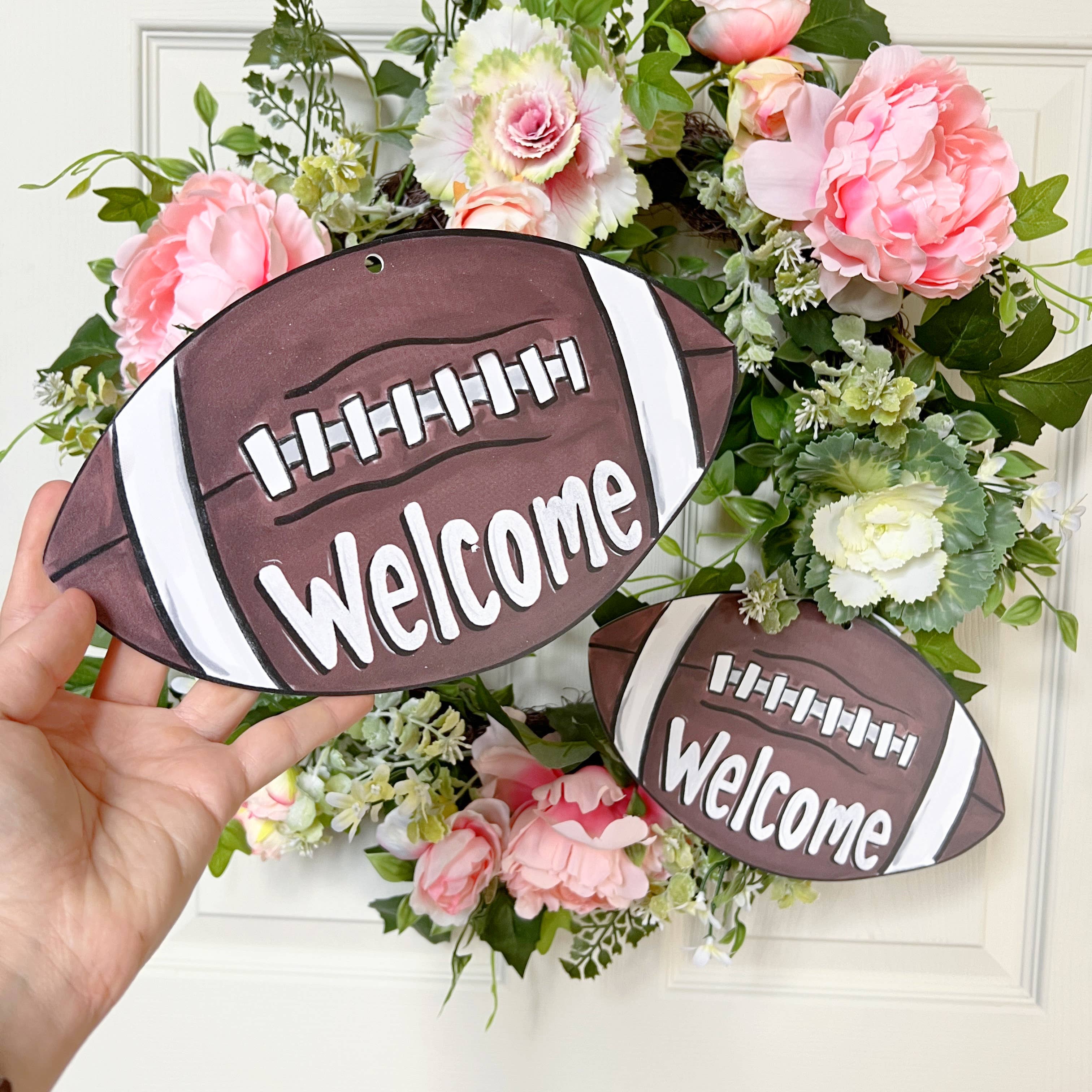 Home Malone - Wholesale Door Hanger - Football Welcome Decornament-Wreath Game Day NFL Collegiate 1