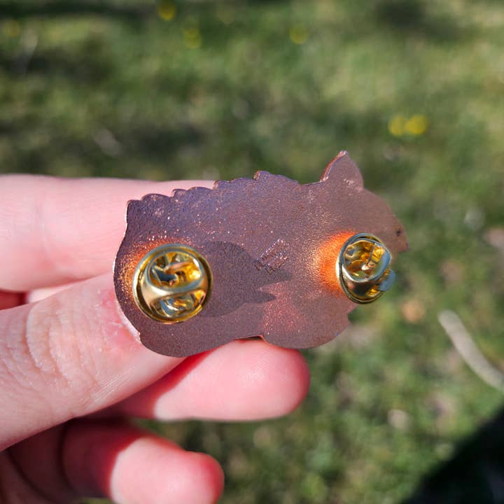 Floating Frogs - Wholesale Lapel Pin/Button - Matcha Cake Roll Frog Enamel Pin5