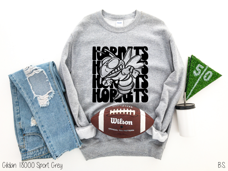 Bama Screens - Wholesale Sublimation Transfer - Hornets Stacked Mascot #BS57671