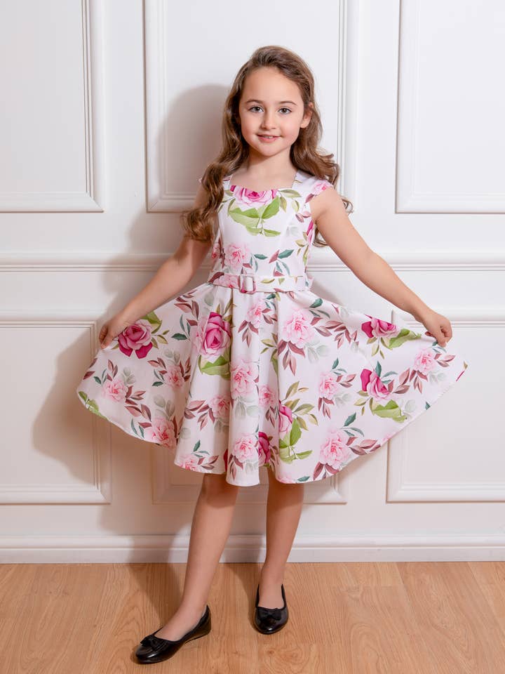 Lexi Floral Swing Dress in Kids for wholesale by Hessar Trading CO LTD
