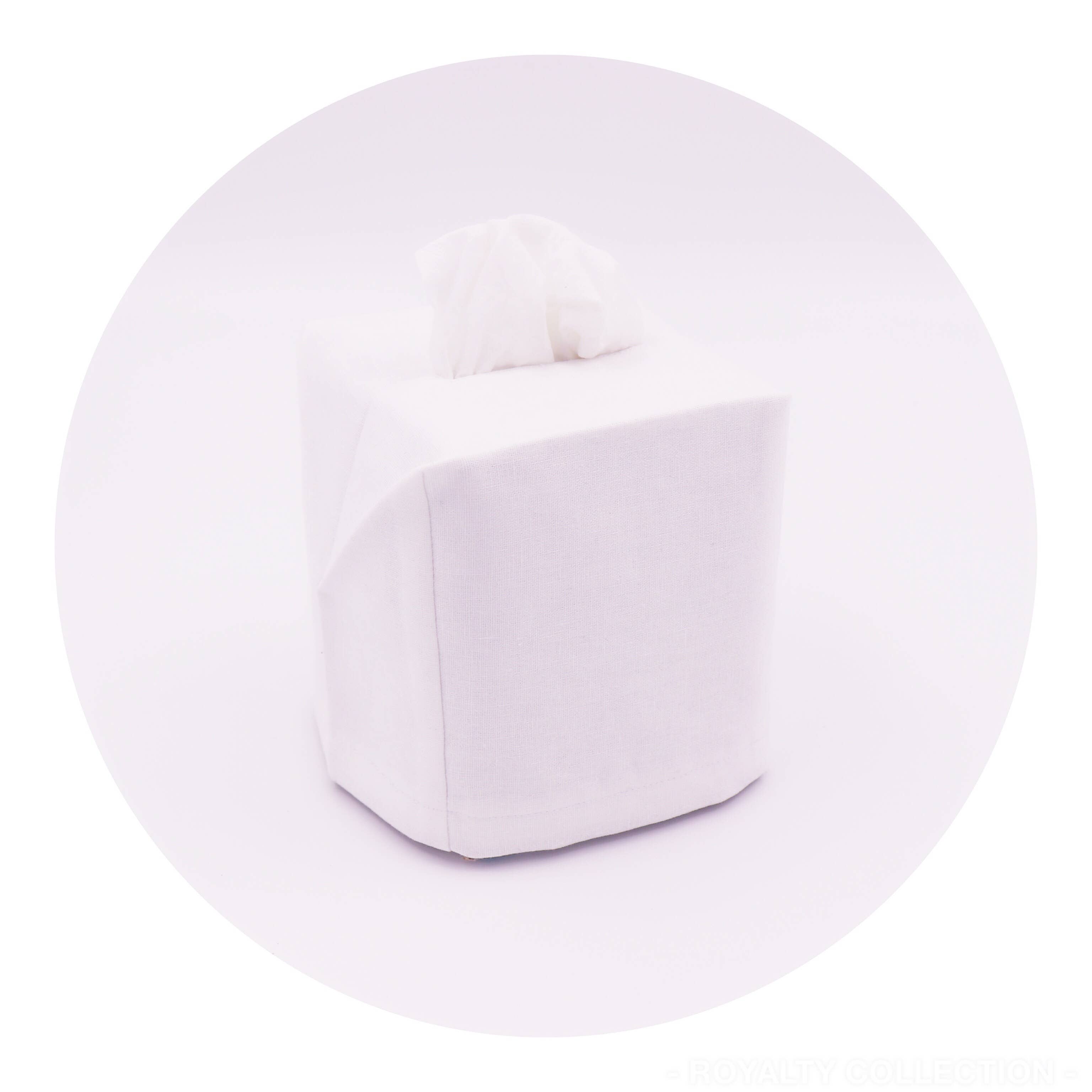 THE ROYALTY COLLECTION - Vendita all'ingrosso Scatola portafazzoletti - Copertina per fazzoletti misto lino1