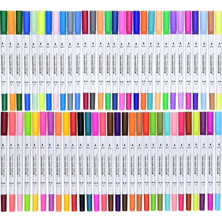 Peter Pauper Press - Wholesale Marker - Studio Series Dual-Tip Coloring Markers (set of 60)