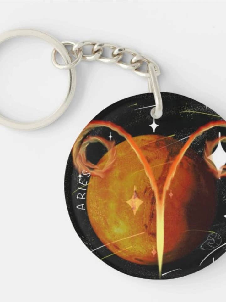 Aries nyckelring för wholesale av Blue Moons Artistry