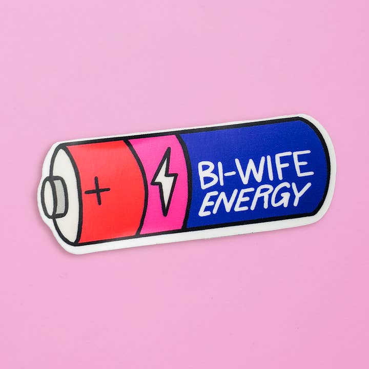 Bi Wife Battery for wholesale by Little Rainbow Paper Co
