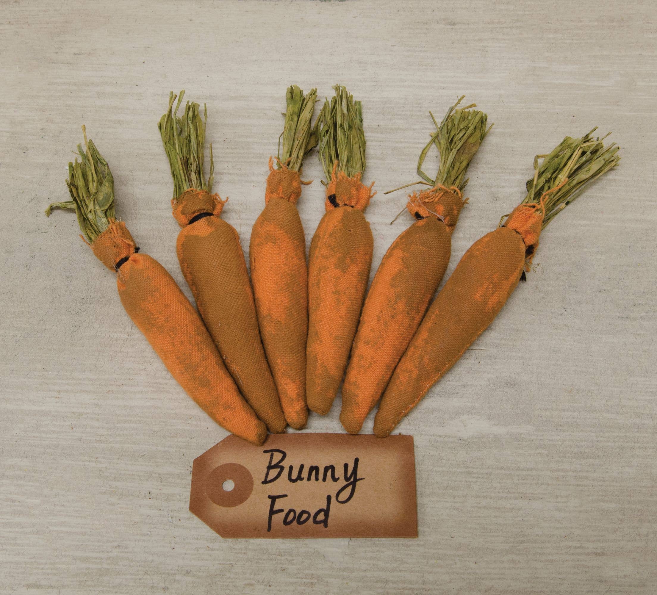 The Hearthside Collection - Wholesale Decorative Tabletop Object - 6/Set, Bunny Food Carrots1
