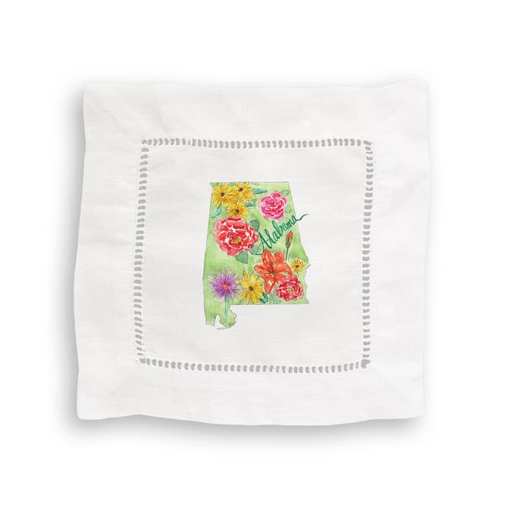 French Graffiti - Wholesale Tea Towel - Floral Alabama