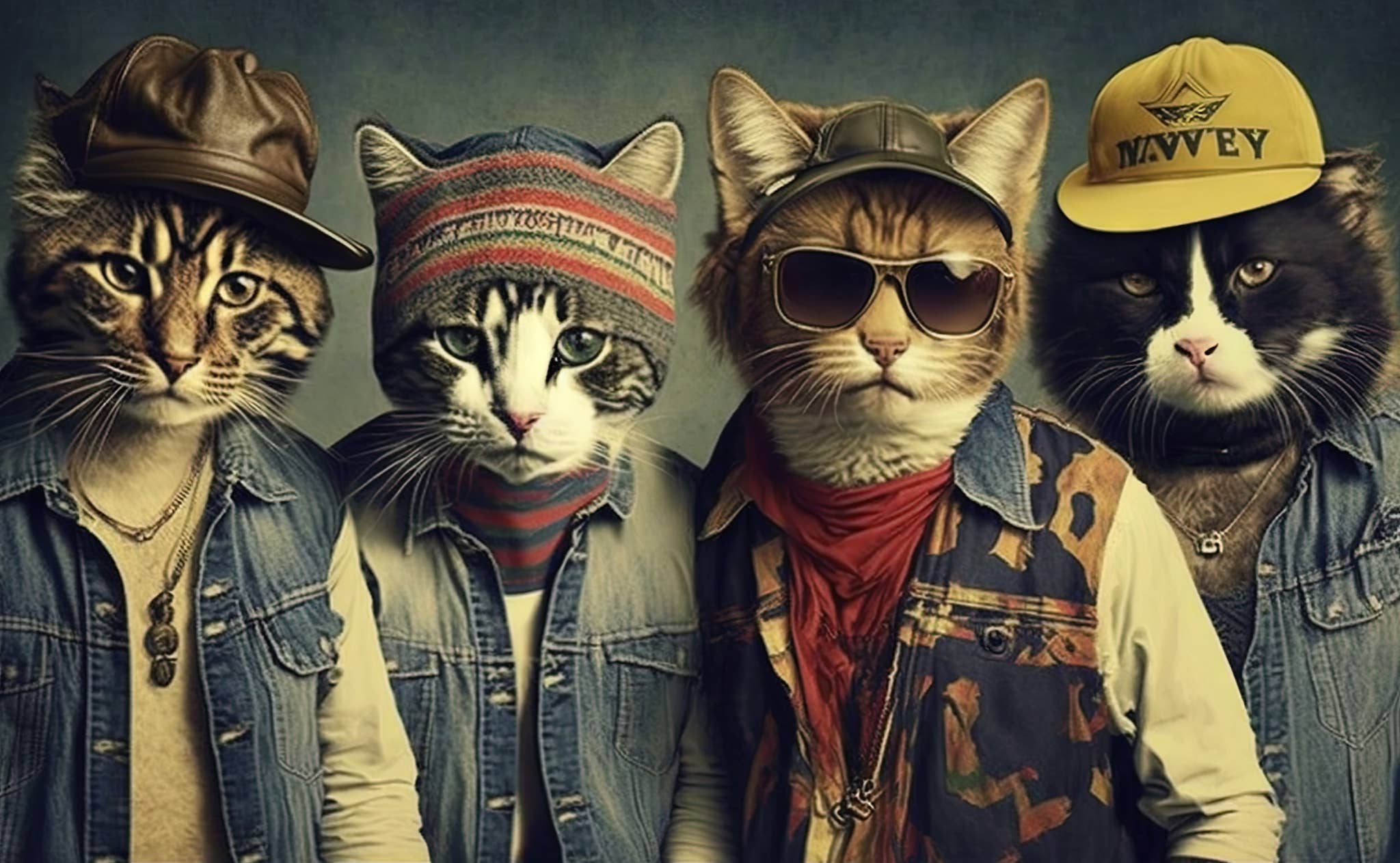 MagnetsRX - Wholesale Magnet - Village People Cool Cats on a 2”x3” Metal Fridge Magnet.0