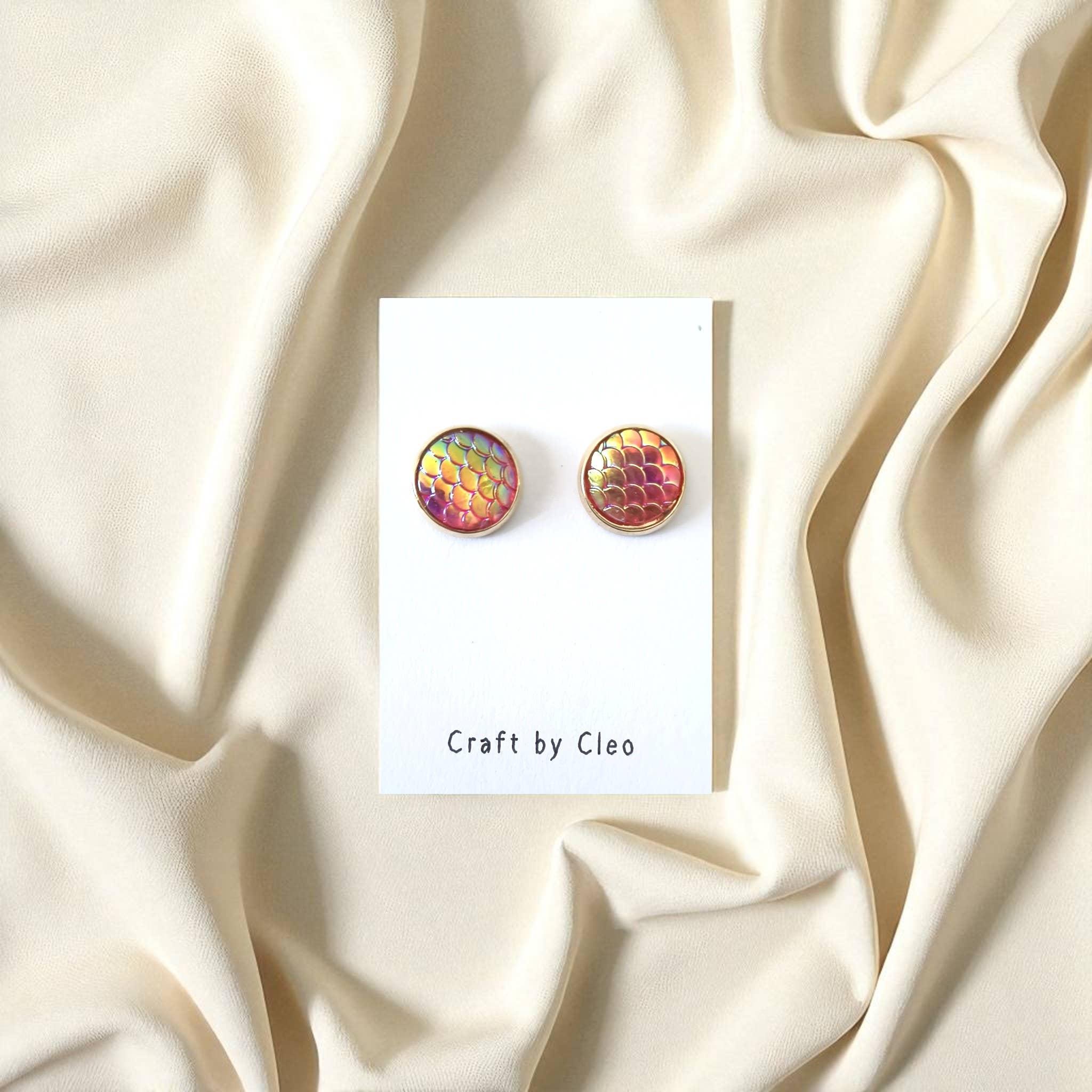 Craft by Cleo - Wholesale Stud/Post Earrings - Mystic Mermaid Studs3