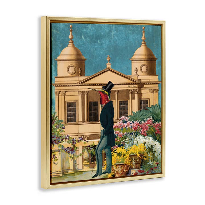 Stupell Industries - Wholesale Wall Sign - Surreal Vintage Bird & Architecture - Framed Wall Art17