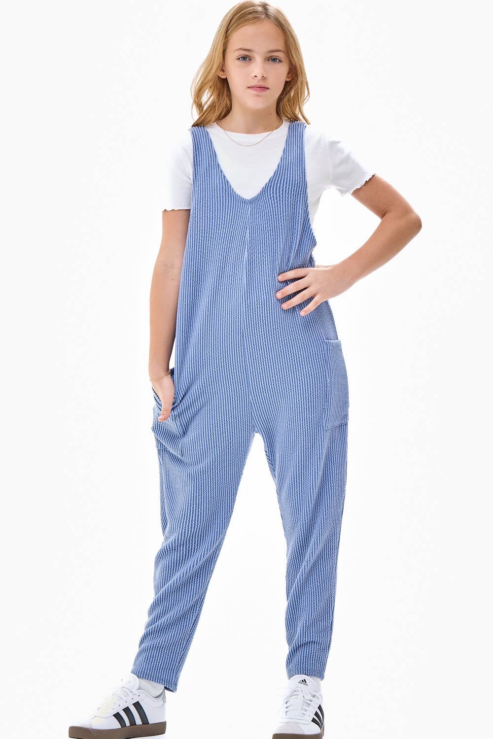 Good Girl - Wholesale Jumpsuit - Kids - Embossed Rib Sleeveless Jumpsuit /Overall /Onesie4