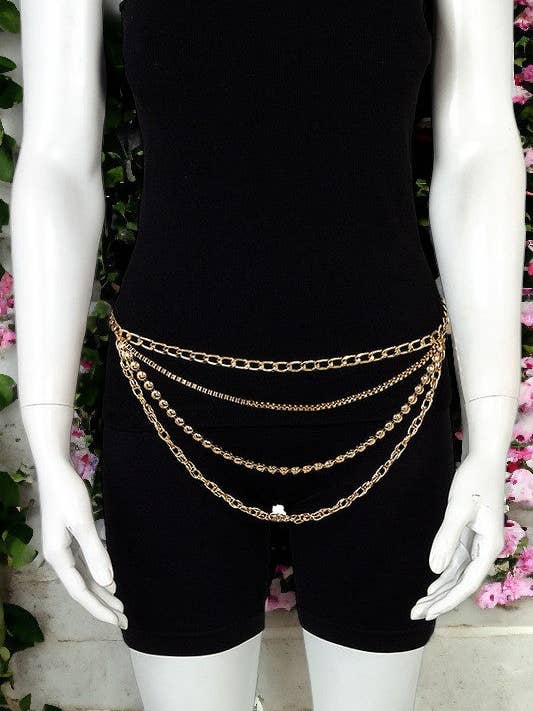 Cintura a catena alla moda multistrato per la vendita all'ingrosso da parte di Andrea Bijoux