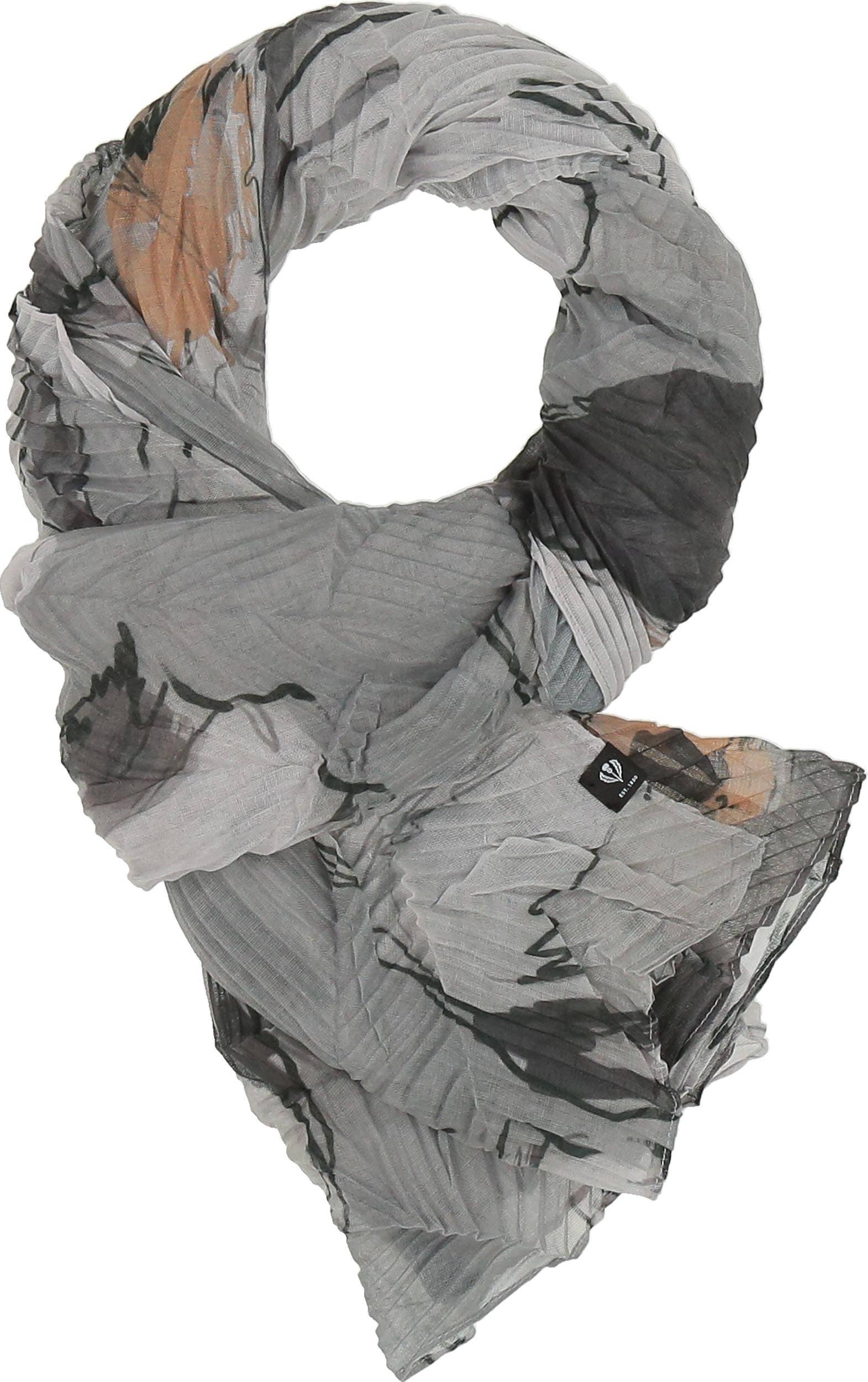 FRAAS - The Scarf Company - Vente Écharpe – femme - Plisse écologique à fleurs botaniques13