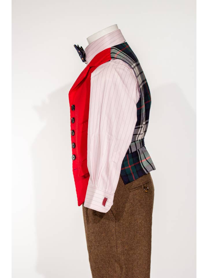 Priam et Lila - Wholesale Jacket - Kids - Grégoire - Gilet De Costume Rouge, Coupe Standard