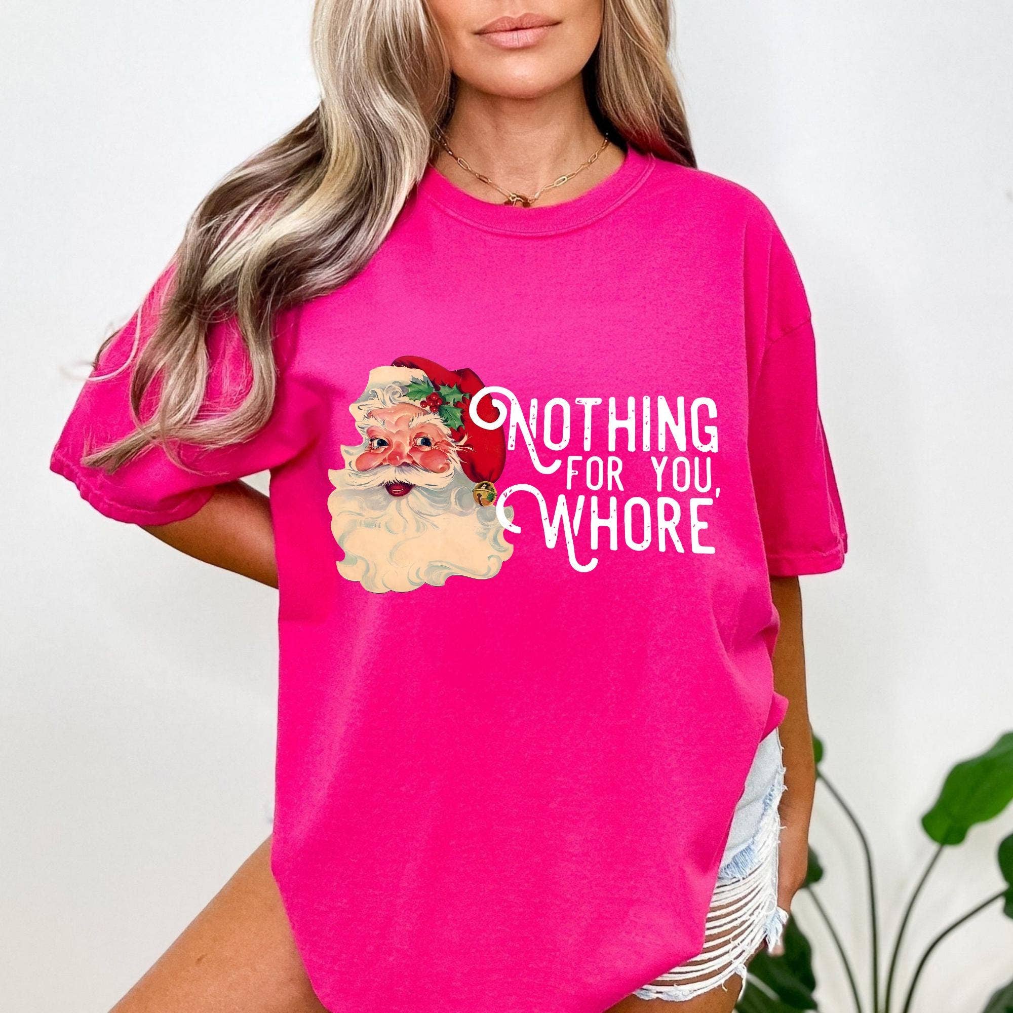 CVH DREAMY LTD - Wholesale Shirt - Unisex - Nothing For You Whore Shirt, Cute Santa Claus Sweatshirt2