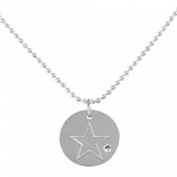 chain with disc - star on ball chain stainless steel for wholesale by Style Republic - Carsten Maletz