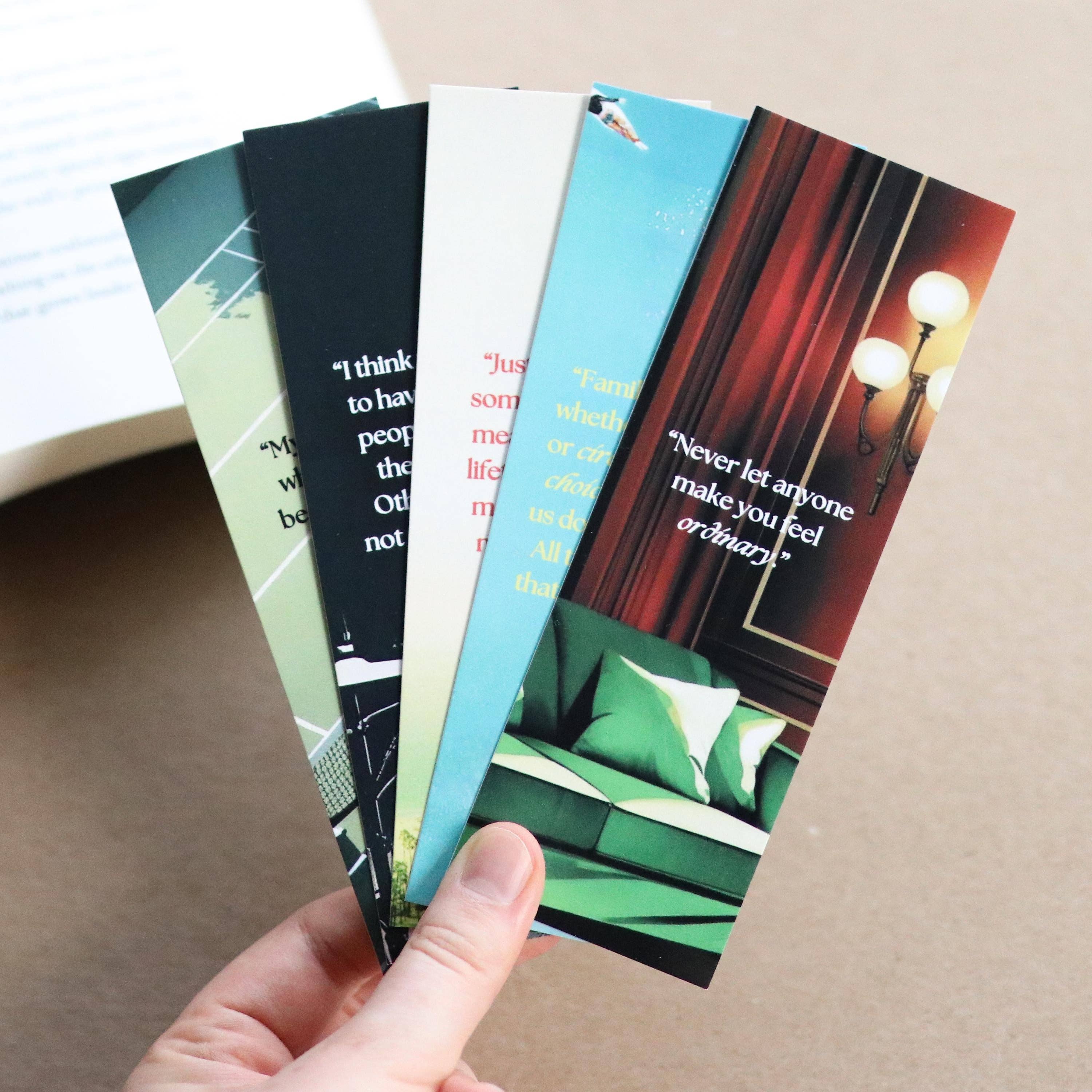 The Sticker Shop - Wholesale Bookmark - Taylor Jenkins Reid Inspired Bookmarks (set of 5)0
