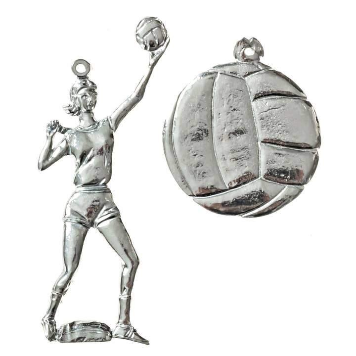 Handgemachtes Athleten-Geschenk - Volleyballspieler für den Großhandel von House of Morgan Pewter