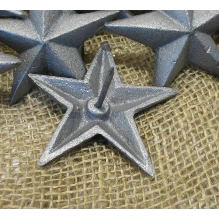 Midwest Craft House - Wholesale Wall Accent - RAW CAST IRON STAR NAIL / CLAVO 3 1/2" WIDE