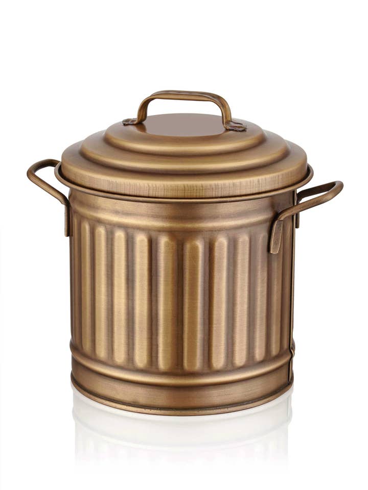 Cesto de basura de encimera dorado (4 litros) para venta al por mayor de Rozi