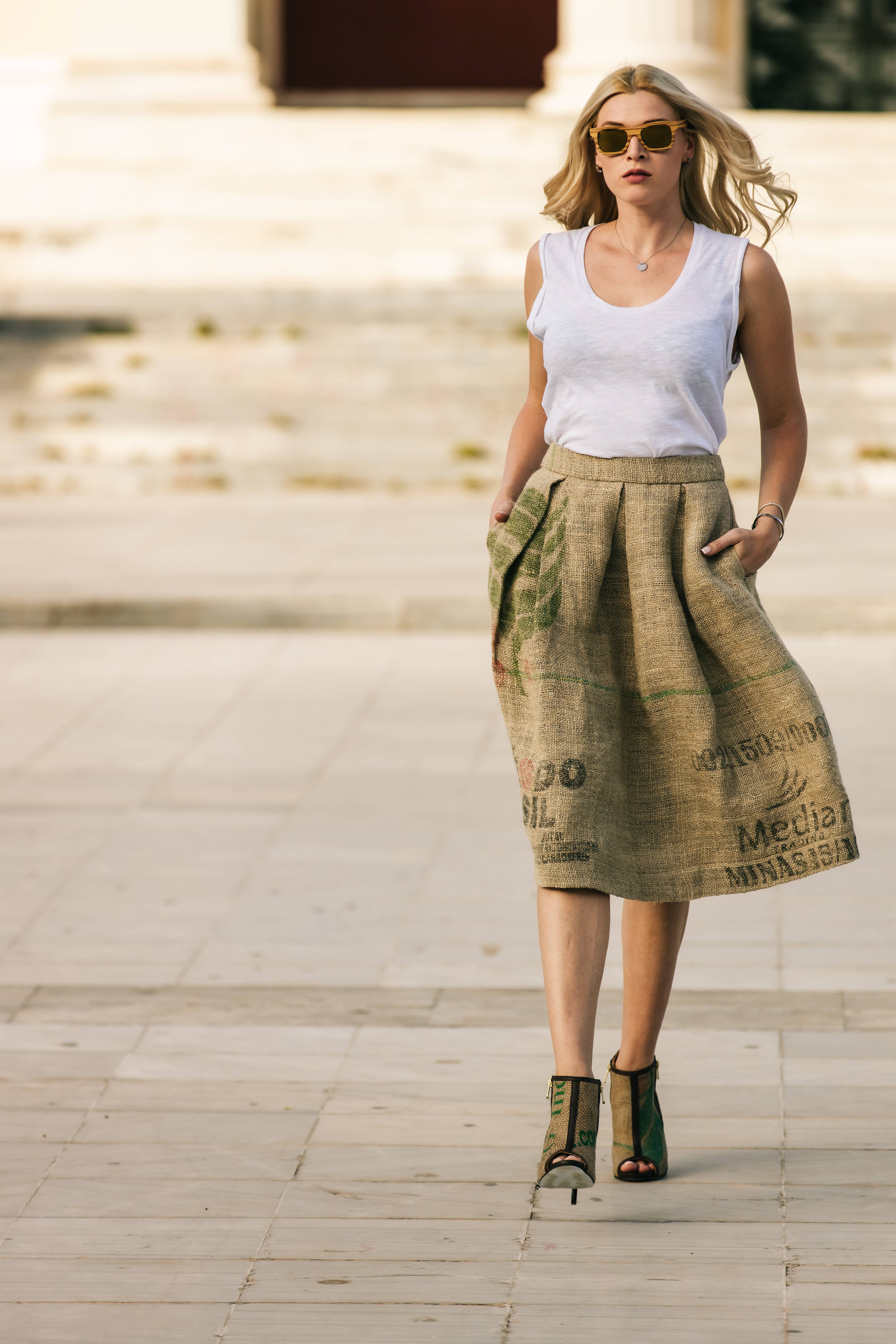 MARRONE Stivaletti Peep Toe in tela da caffè in vendita all'ingrosso su Faire6