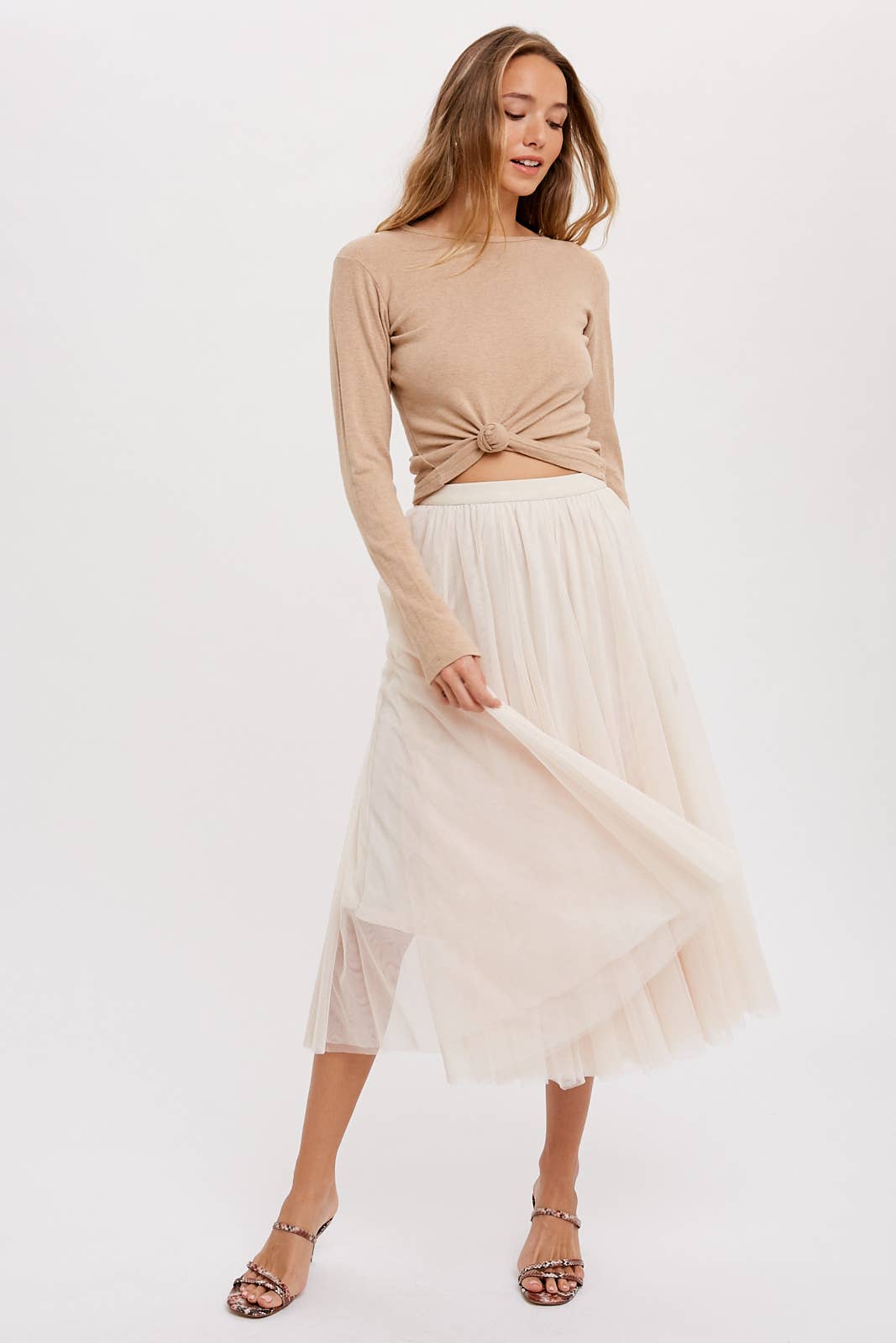 Bluivy - Wholesale Skirt - Women's - TULLE MIDI SKIRT58