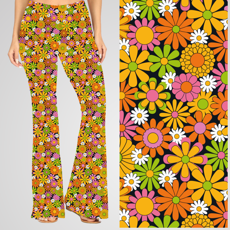 Natopia - Wholesale Pants - Women's - Flower Power Frenzy Deluxe Bell Bottoms2