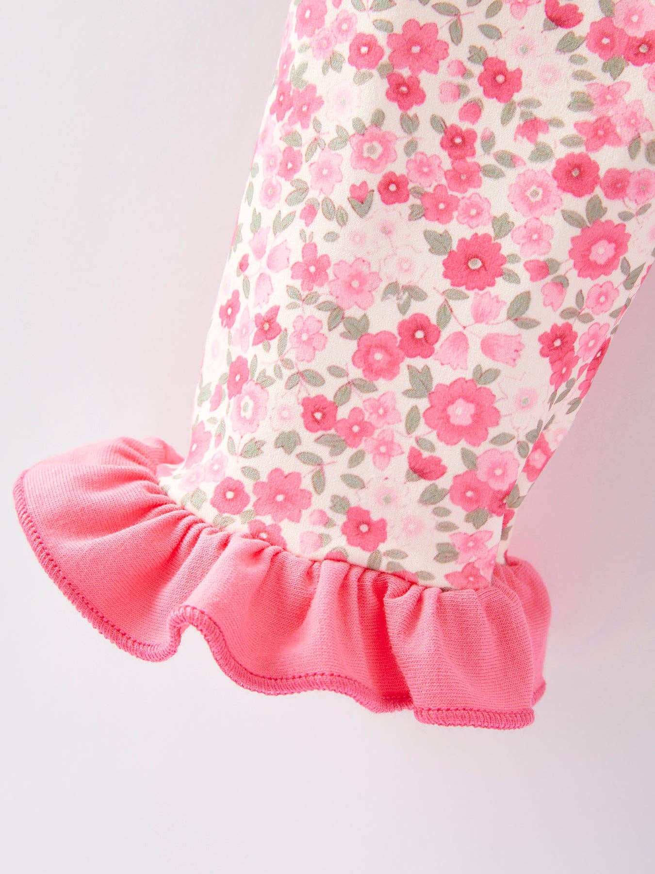 Rylee Faith Designs - Wholesale Top & Pant Set - Kids - Football Smocking Bow Embroidered Girls Ruffle Outfit Set3