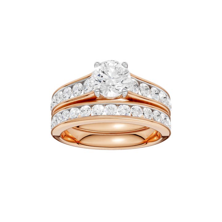 2,00 ct rund certificeret laboratoriediamantring for engroshandel hos White Rock