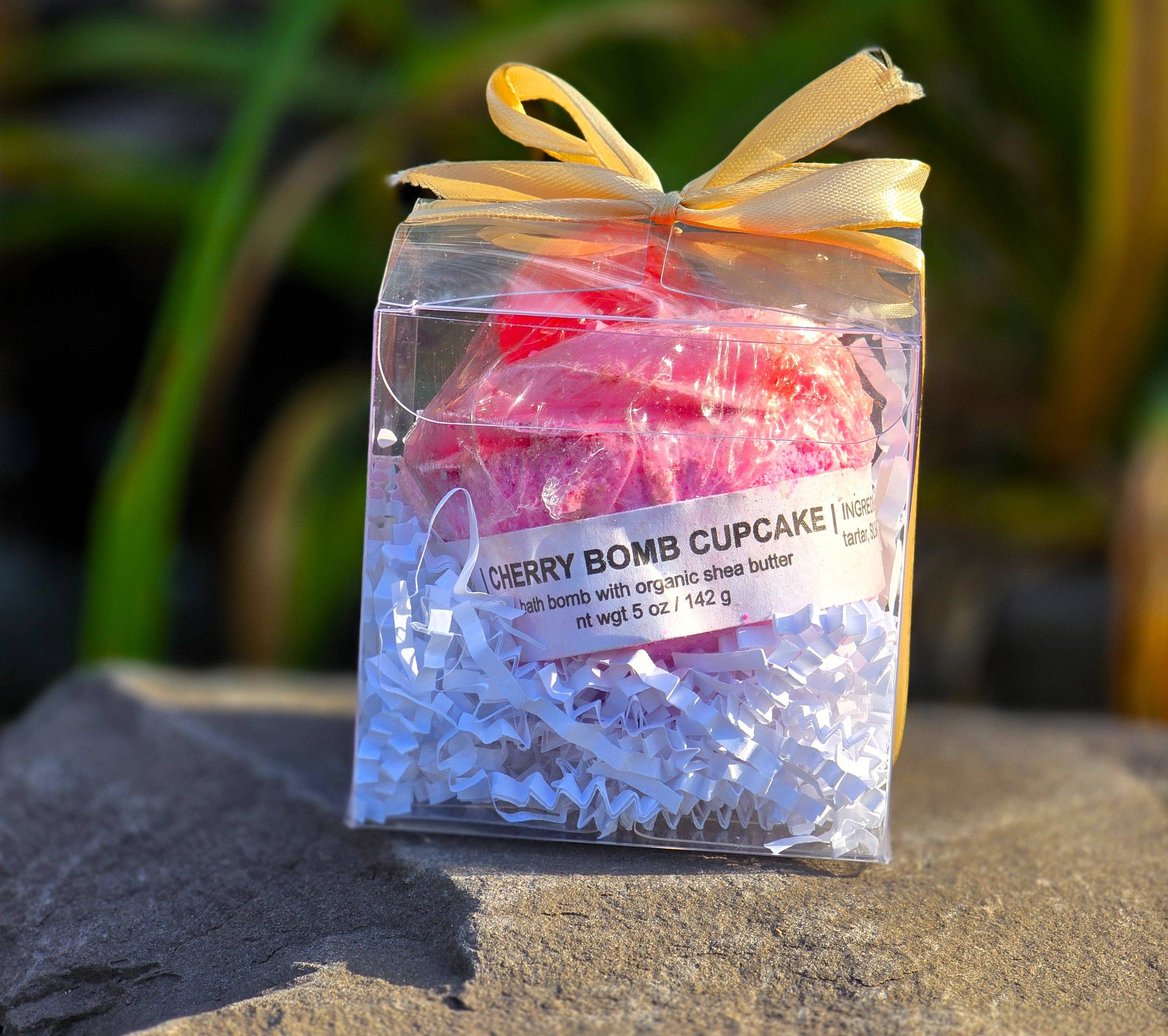 Eileen's Essentials, llc - Wholesale Bath Bomb/Fizz - CHERRY BOMB CUPCAKE Bath Bomb1