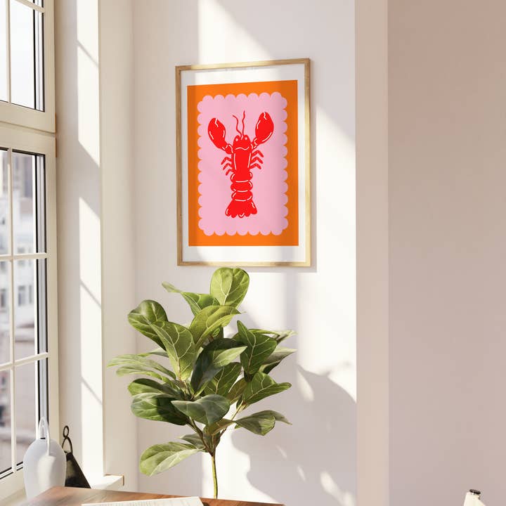 Maddison Ball Creative - Wholesale Art Print - Lobster Scallop (More Colours)6