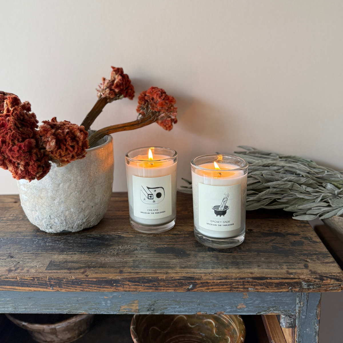 Species by the Thousands - Wholesale Jar/Filled Candle - Smokey Sage Handcrafted Scented Soy Candle2