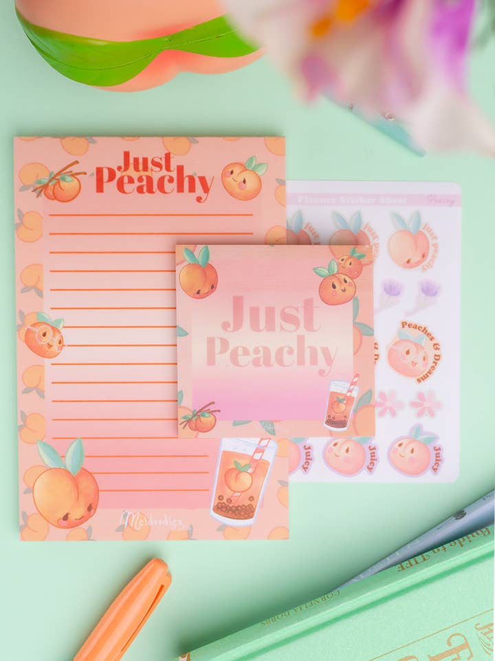 Gewoon Perzik Kleine Schrijfwarenset Cadeau voor wholesale door Meldoodles