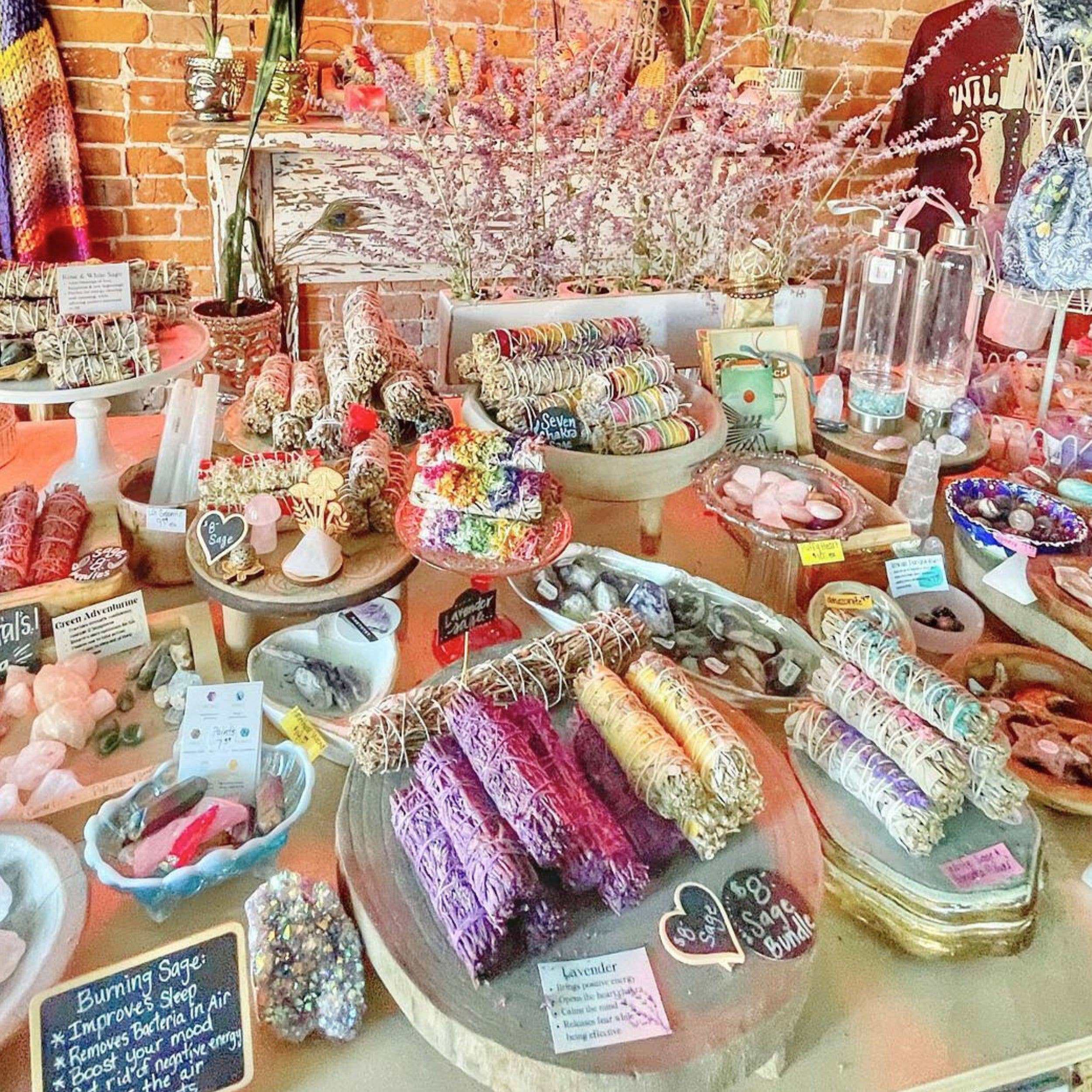 Orglamix – wholesale Salviabunt – Orglamix högvibrerande kit med salvia, rökelsepinnar och kristaller4