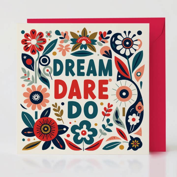 Brilliantly Brave - Wholesale Encouragement Card - Dream Dare Do