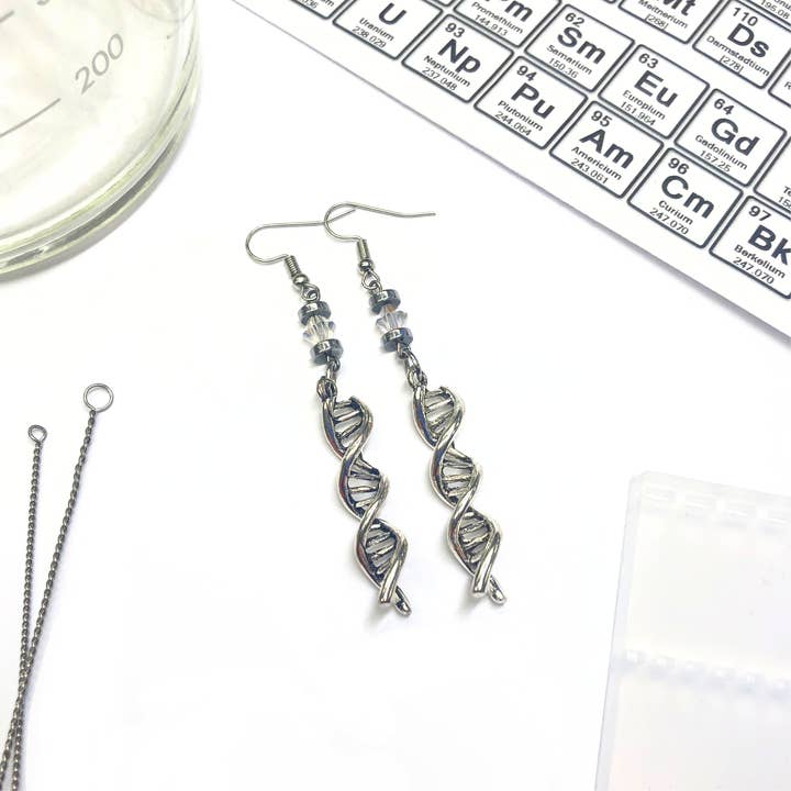 DNA Earrings for wholesale by Mella's Jewelry Box, L.L.C.